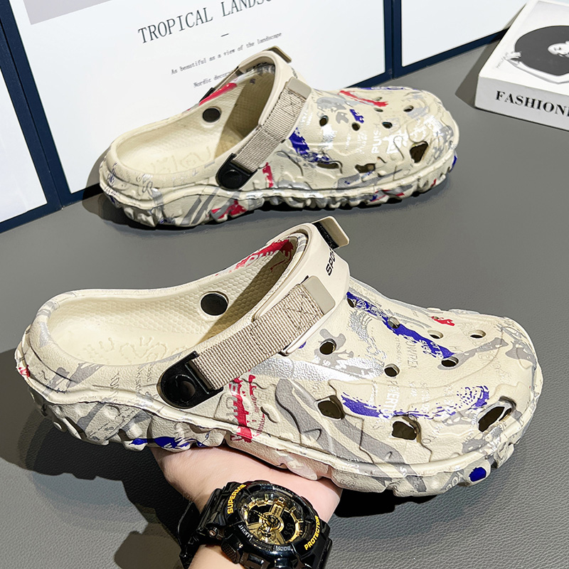 Men'S Fashion For 45 Years Old - Men's Slippers EVA Hole Mens Mules