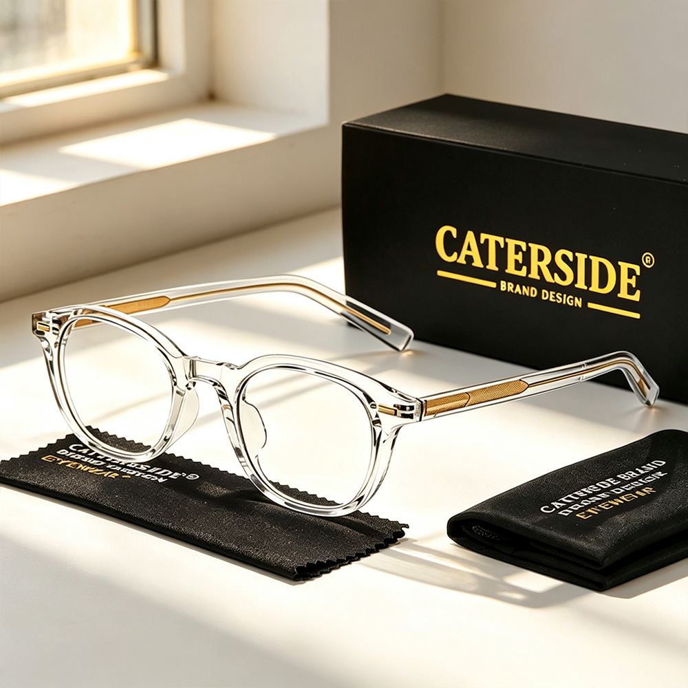 Mens Fashion Reading Glasses - CATERSIDE Fashion Men Square Anti Blue