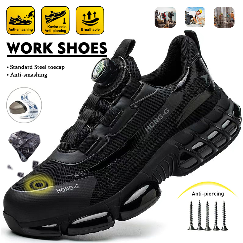 Mens Fashion Week - Fashion Rotating Button Mining Boots Architectural