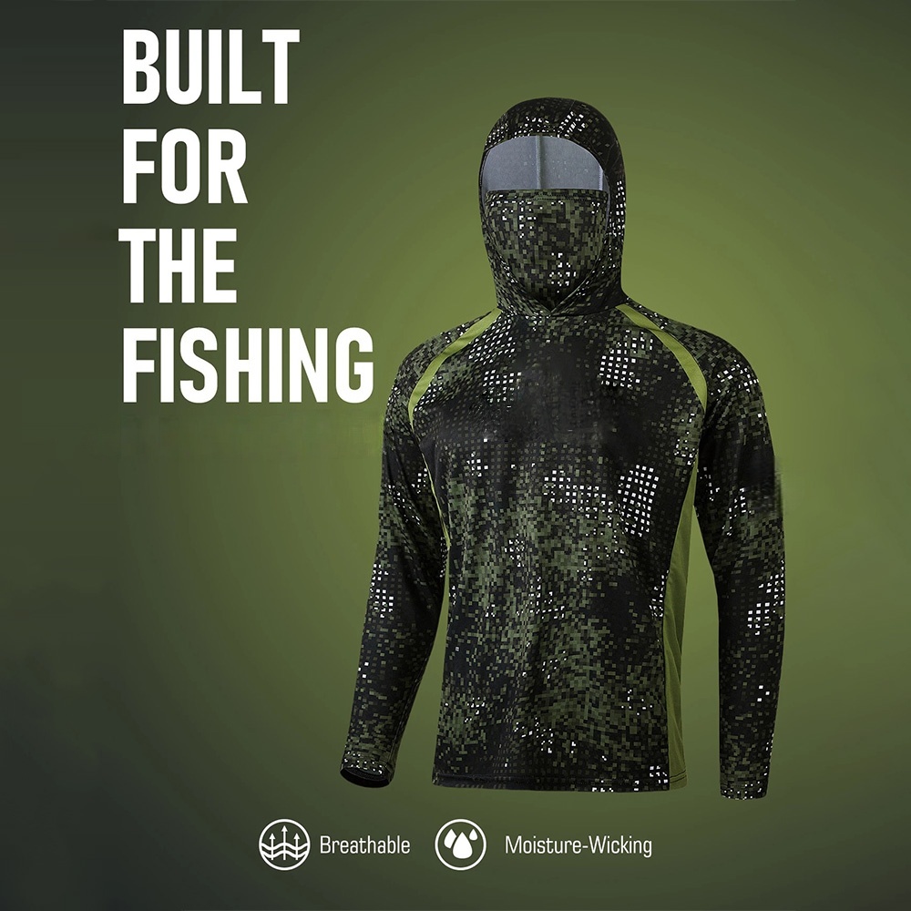 Men Fashion Upper - MALFC Fishing Apparel Men Hood Fishing