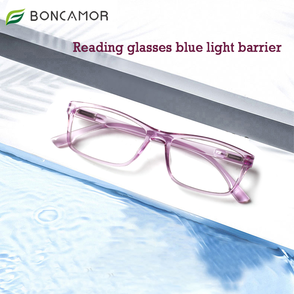 Mens Fashion Reading Glasses - Boncamor Presbyopia Glasses for Men and