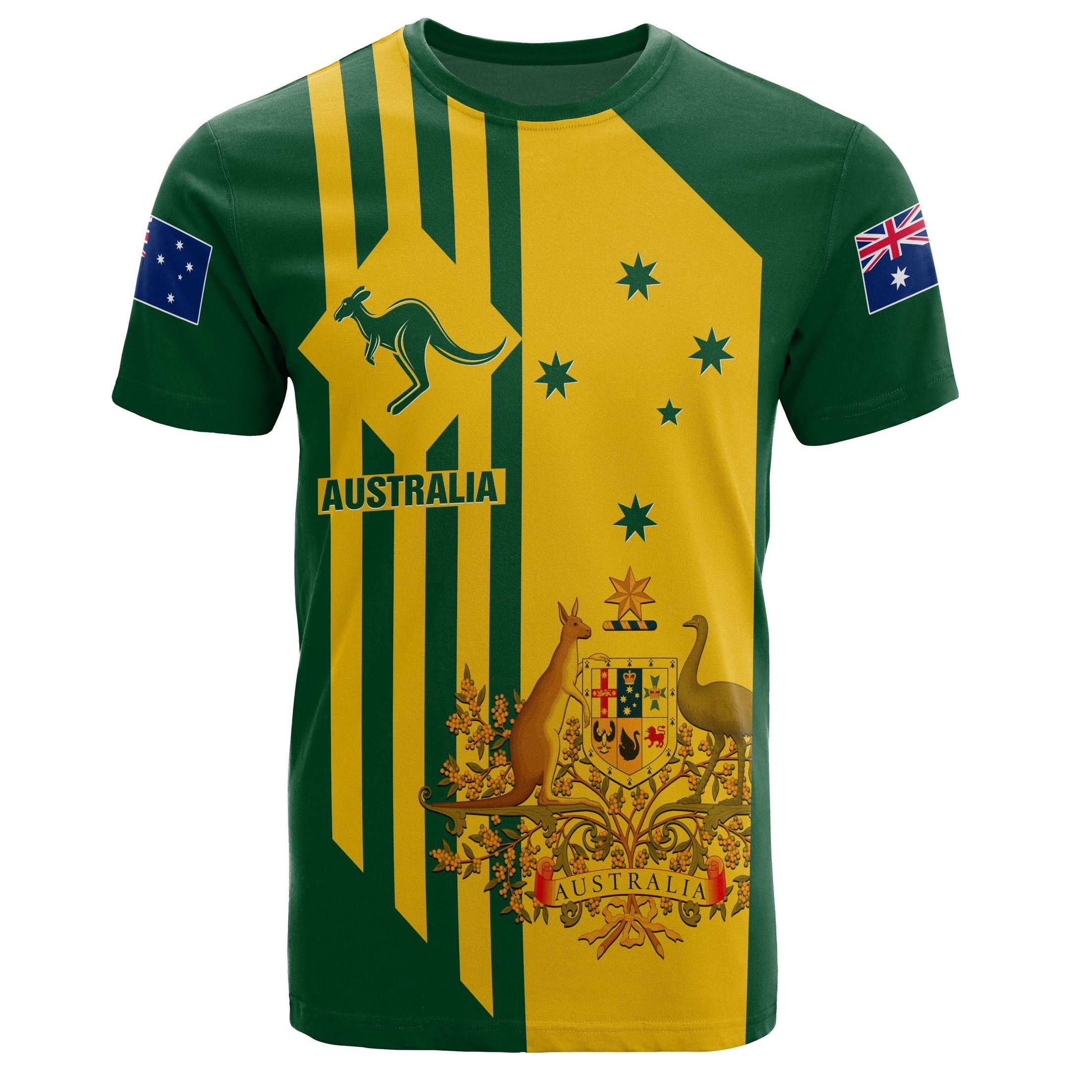 Graphic Tee Oversized - Custom Name Summer Casual Australia Flag