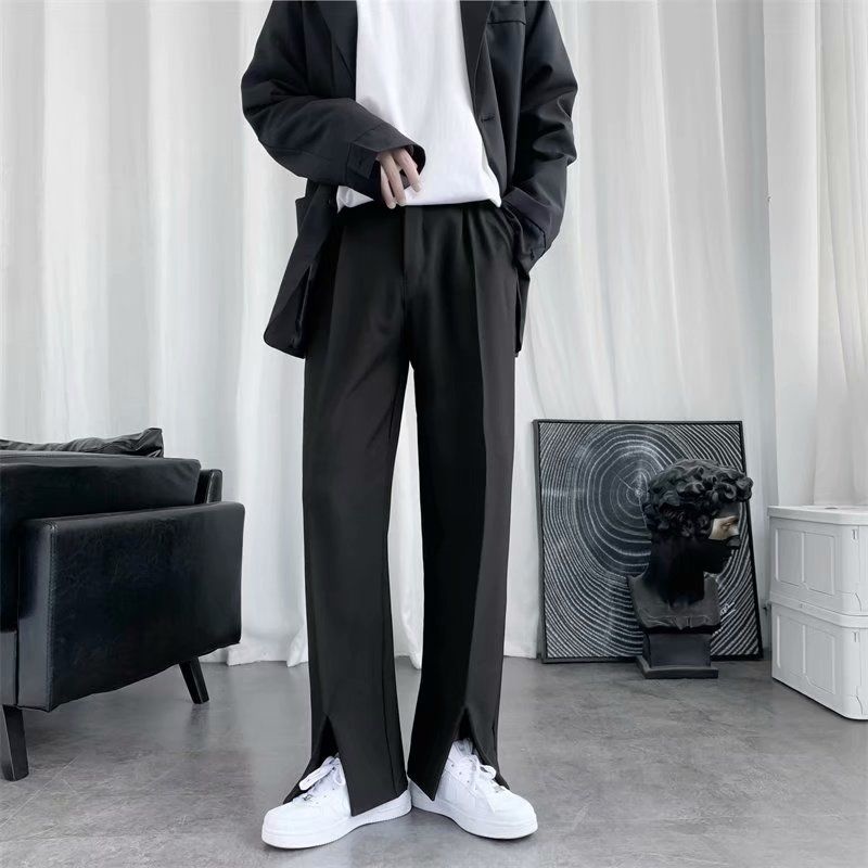 Men'S Dress Pants Fashion - Spring/Summer Black Suit Pants Men Fashion