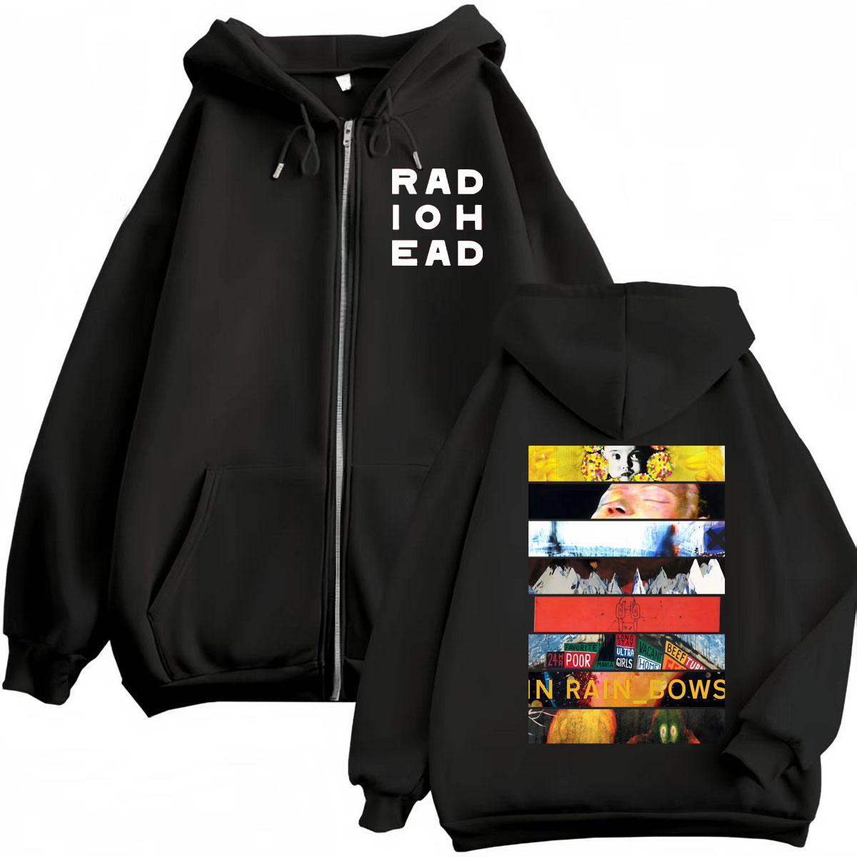 Rock Band Radiohead Album Grap - Mens Fashion Zip Up Hoodies review and price