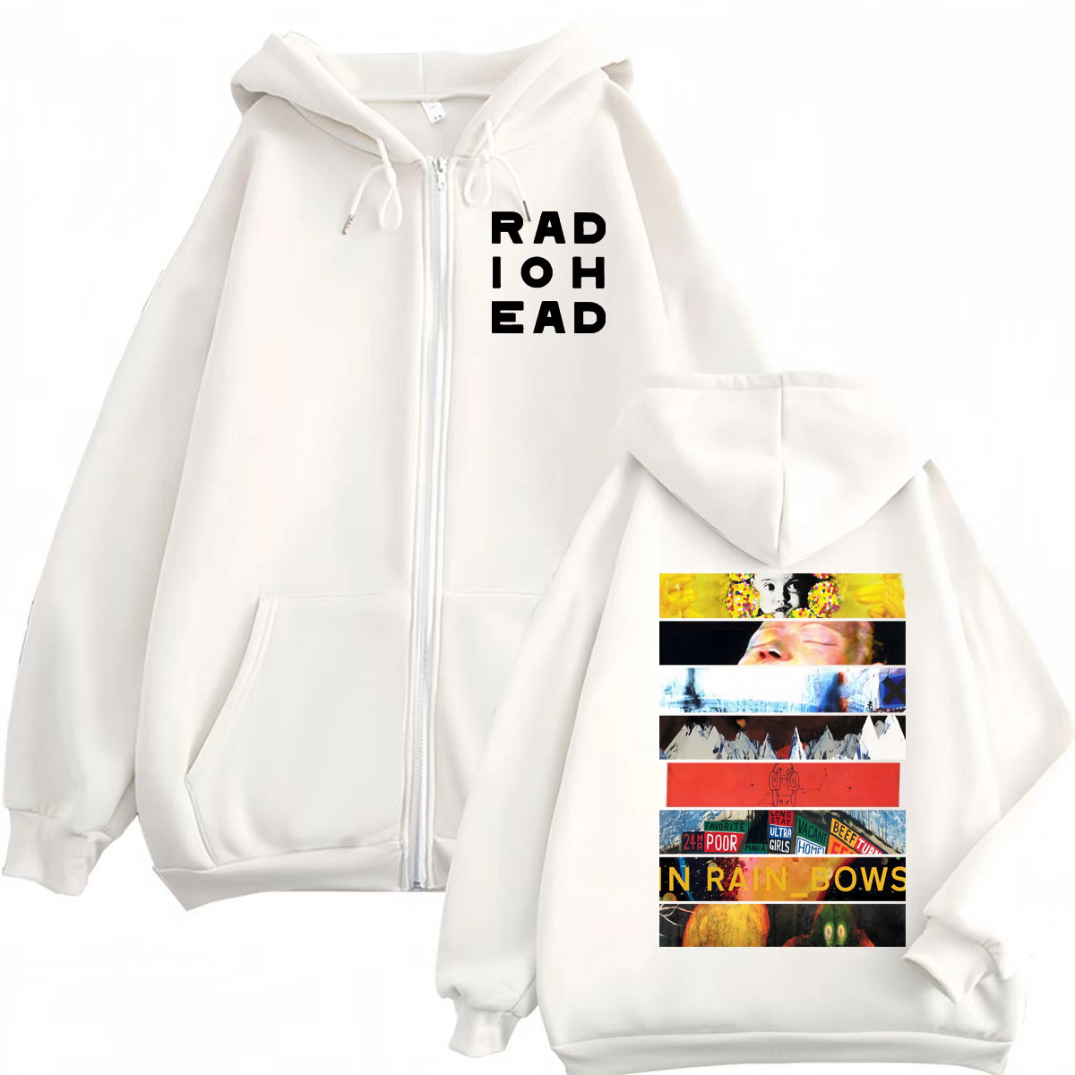 Rock Band Radiohead Album Grap - Mens Fashion Zip Up Hoodies review and price