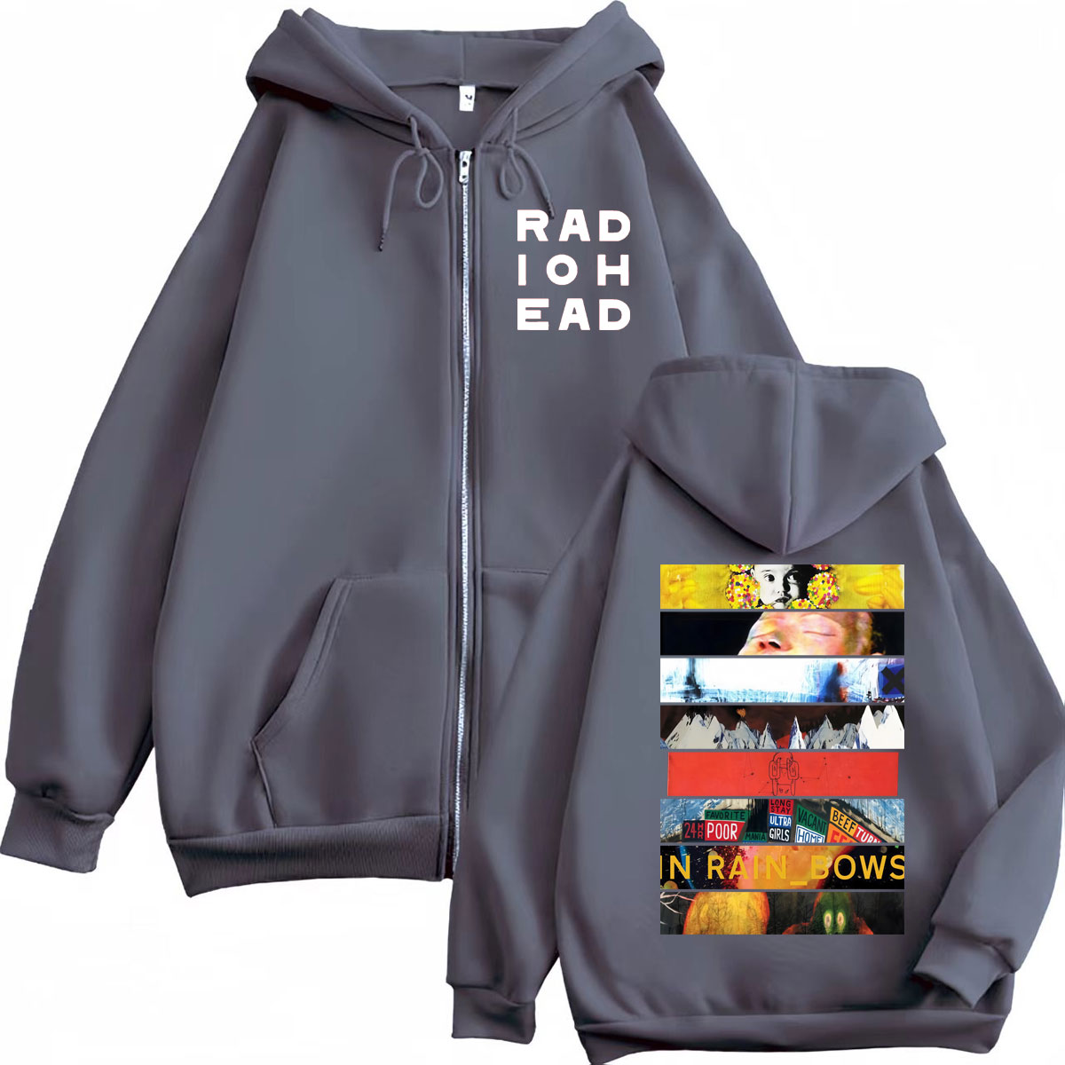 Rock Band Radiohead Album Grap - Mens Fashion Zip Up Hoodies review and price