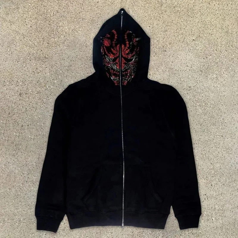 Women Men Y2K Fashion Hoodie L - Mens Fashion Zip Up Hoodies review and price