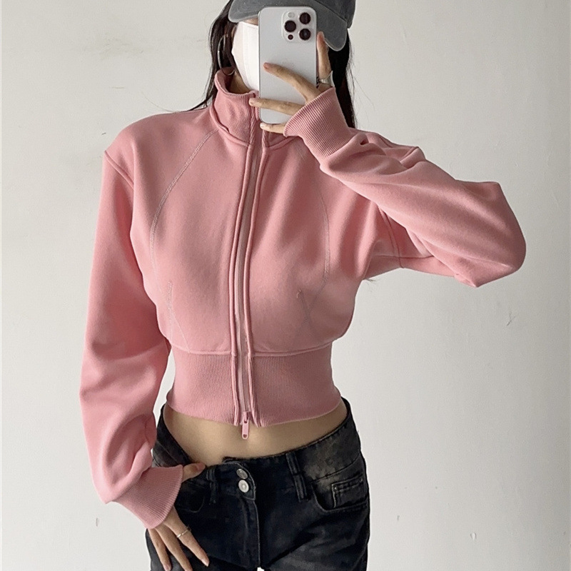 Women Crop Hoodie Sweatshirts  - Mens Fashion Zip Up Hoodies review and price