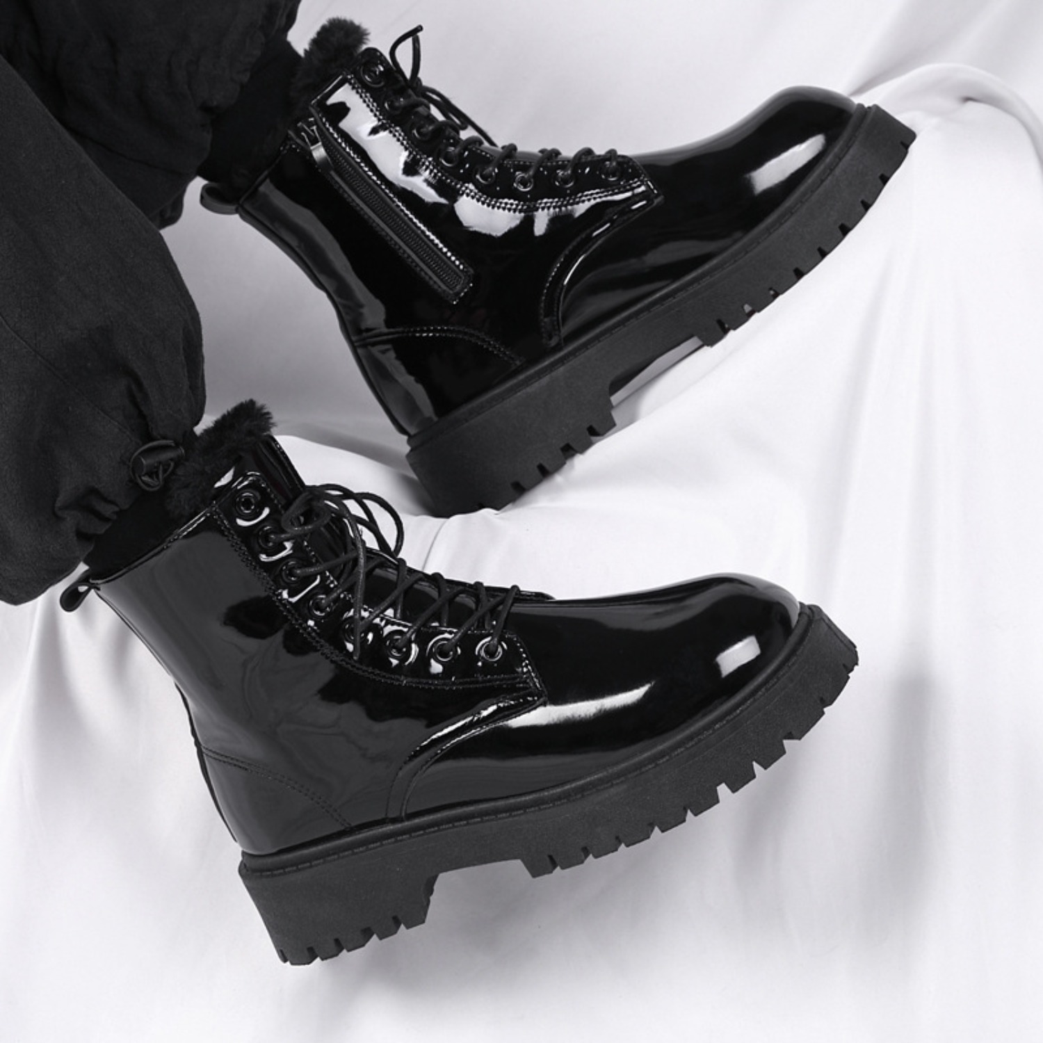 Men's warm plush high-top boot - Men'S Fashion For 45 Years Old review and price
