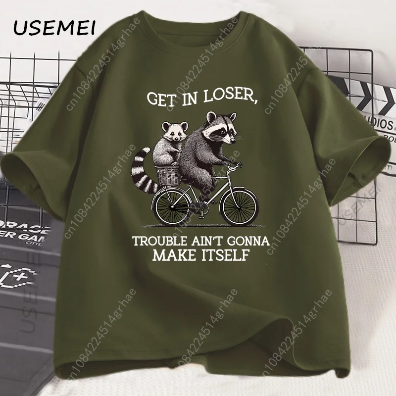 Get in Loser T Shirt Funny Rac - Graphic Tee Oversized review and price