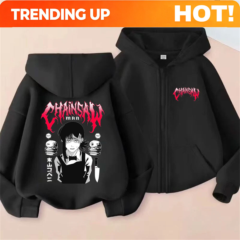 Custom Custom Anime Chainsaw M - Mens Fashion Zip Up Hoodies review and price