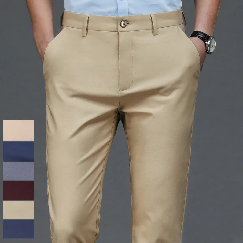 Men's Stretchy Casual Pants Bu - Men'S Dress Pants Fashion review and price