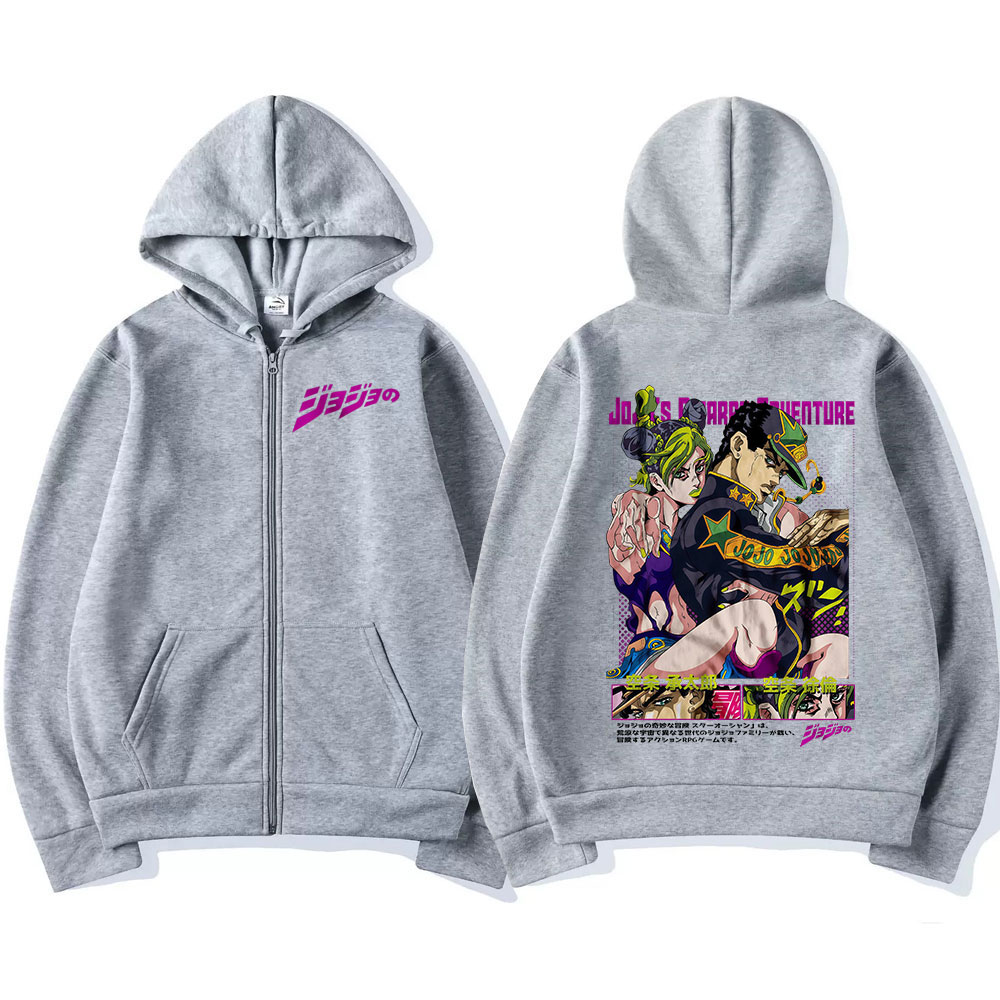 Anime Jojo Bizarre Adventure Z - Mens Fashion Zip Up Hoodies review and price