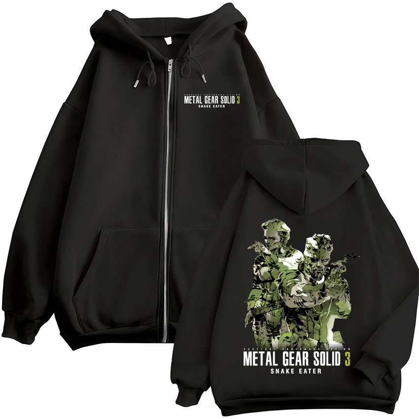 Game Metal Gear Solid 3 Snake  - Mens Fashion Zip Up Hoodies review and price