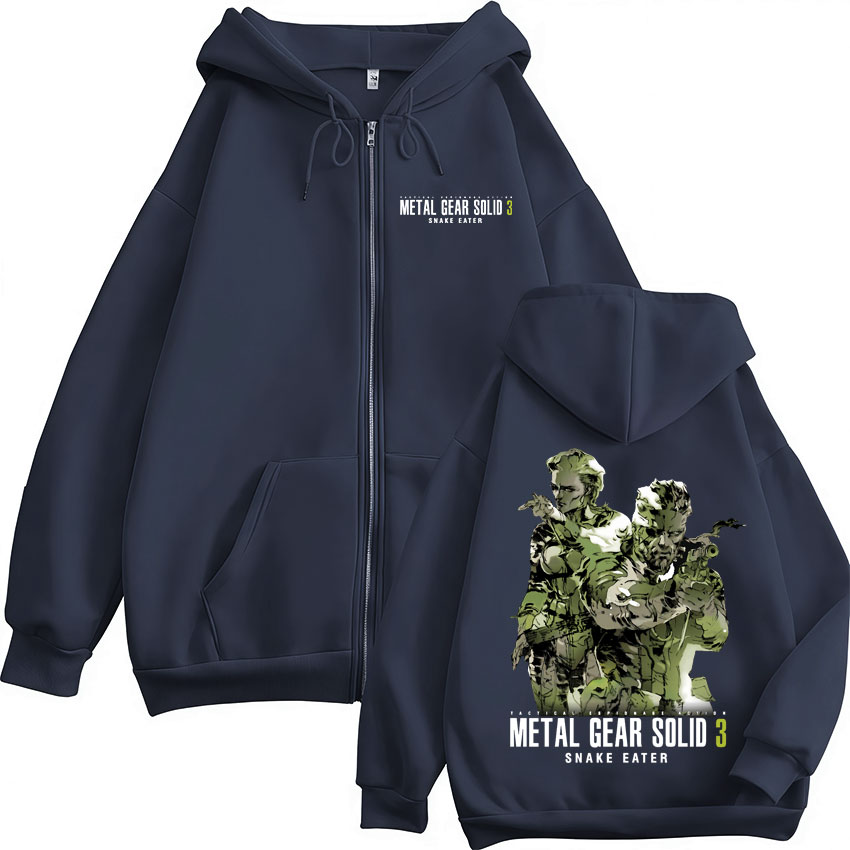 Game Metal Gear Solid 3 Snake  - Mens Fashion Zip Up Hoodies review and price