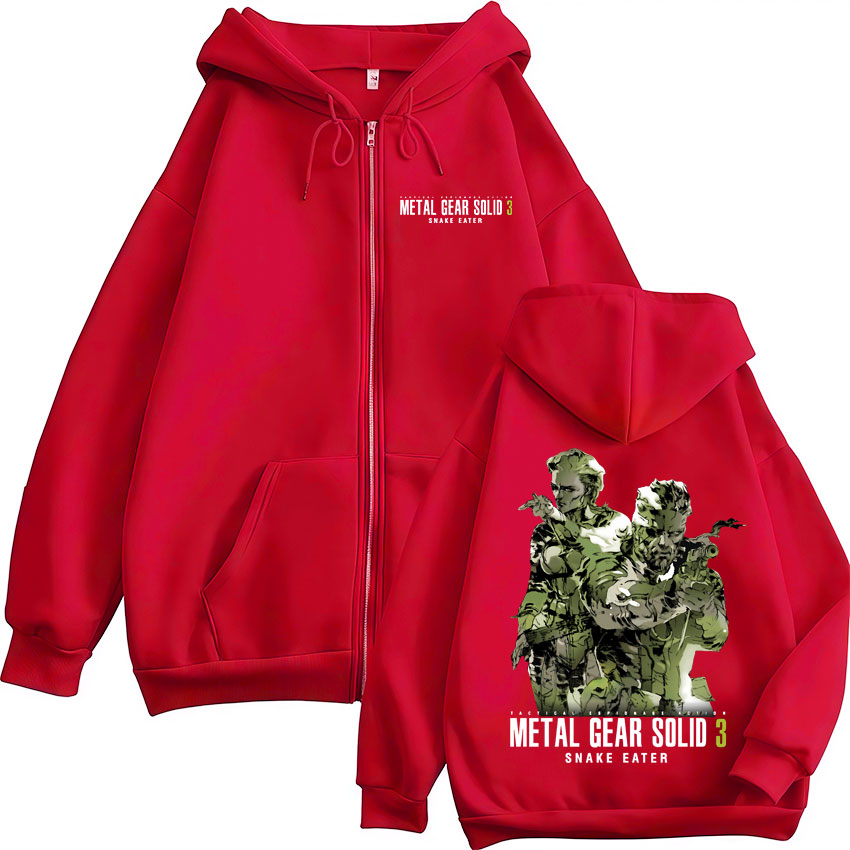 Game Metal Gear Solid 3 Snake  - Mens Fashion Zip Up Hoodies review and price