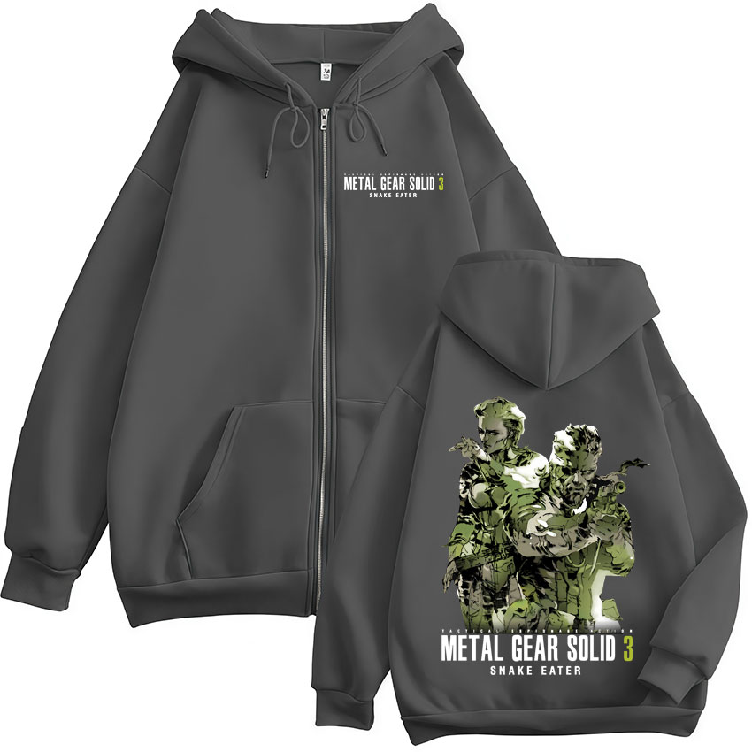 Game Metal Gear Solid 3 Snake  - Mens Fashion Zip Up Hoodies review and price