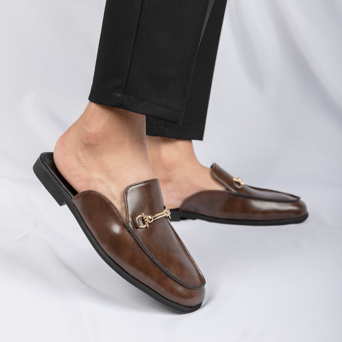 Casual Mules Men Leather Loafe - Mens Fashion Mullet review and price