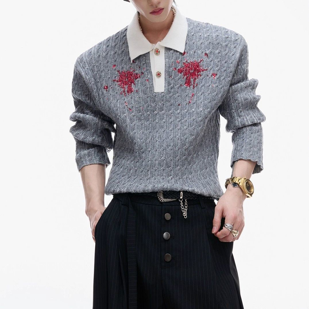 Mens Spring Color-Blocked Gems - Mens Fashion Mullet review and price