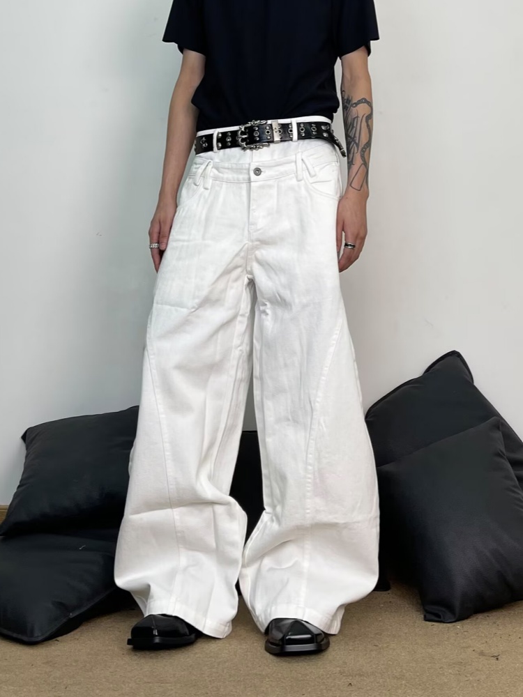 2026 Ropa Y2K Fashion Double W - Men'S Fashion With Baggy Jeans review and price