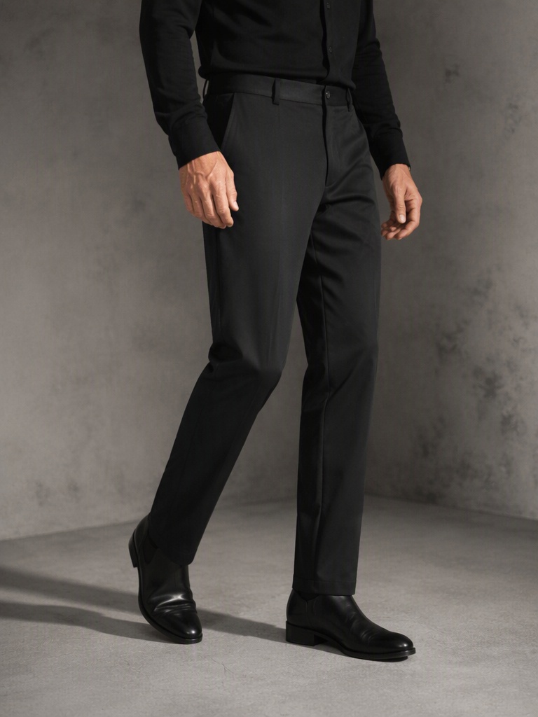 Men's Classic Black Faux Leath - Men'S Dress Pants Fashion review and price
