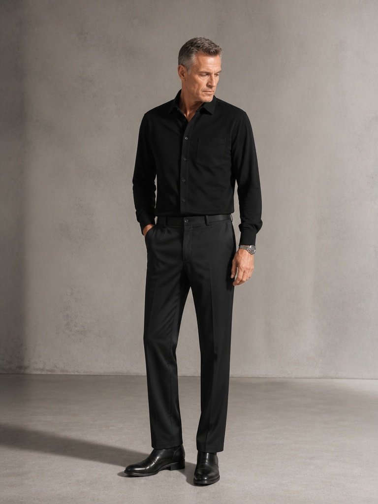 Men's Classic Black Faux Leath - Men'S Dress Pants Fashion review and price
