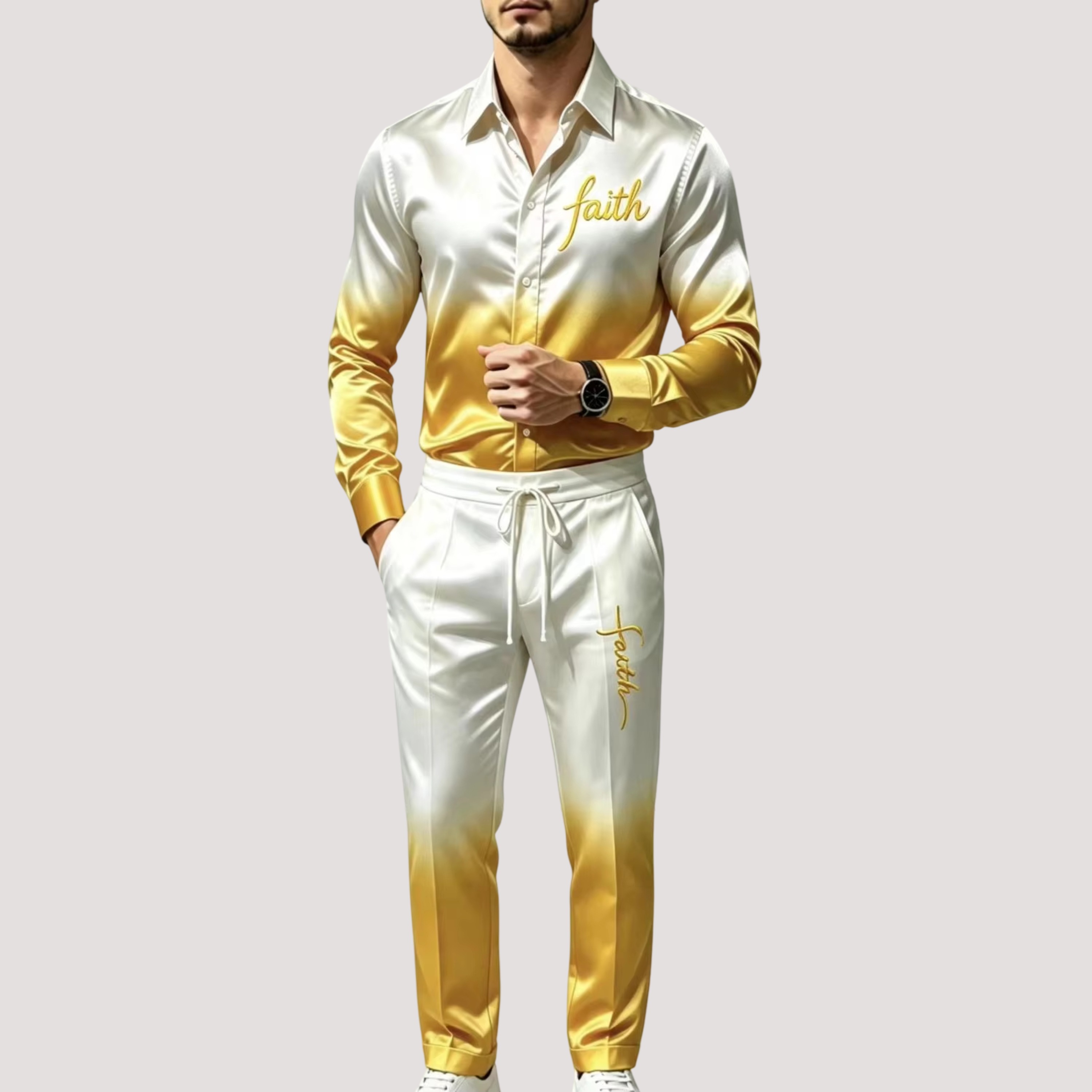 Men's Satin Silk Sports Suit T - Men'S Fashion Advice review and price