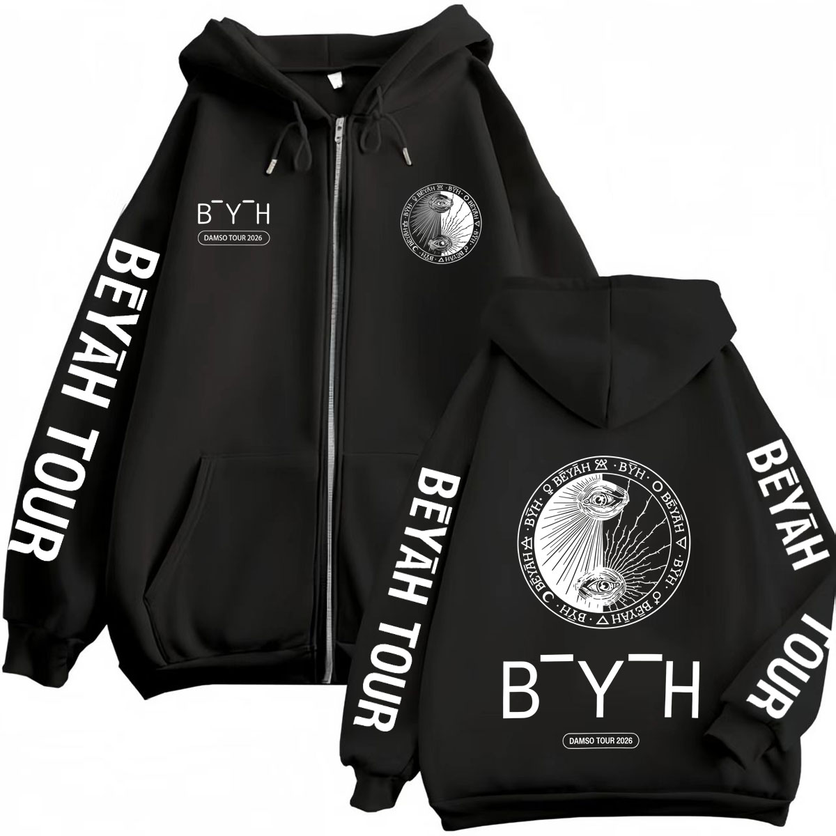 Rapper Damso Beyah Tour 2026 M - Mens Fashion Zip Up Hoodies review and price