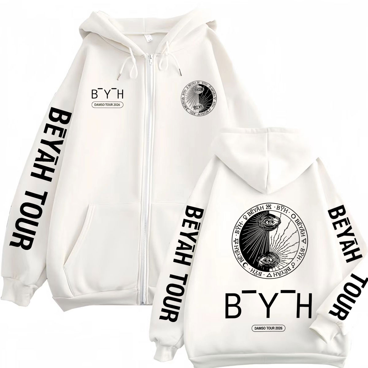 Rapper Damso Beyah Tour 2026 M - Mens Fashion Zip Up Hoodies review and price