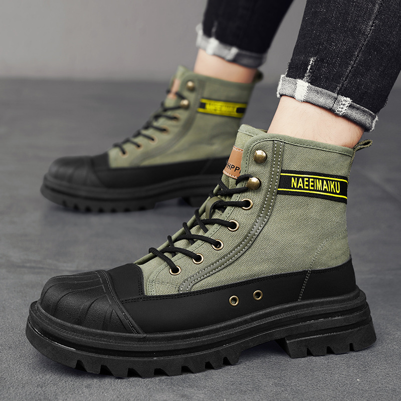 Mens Canvas Boots Fashion High - Men'S Fashion For 45 Years Old review and price