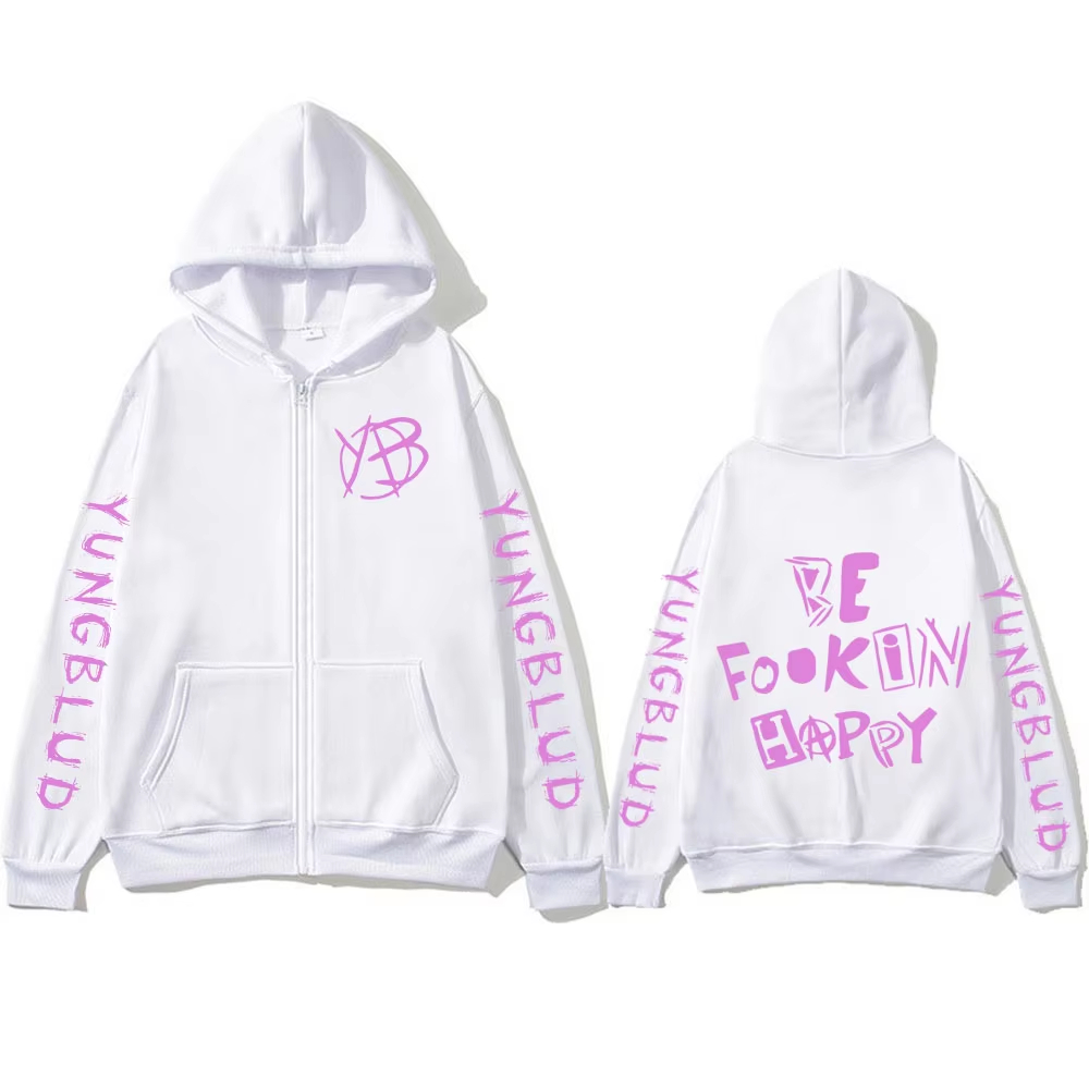 Rock Singer Yungblud Be Fookin - Mens Fashion Zip Up Hoodies review and price