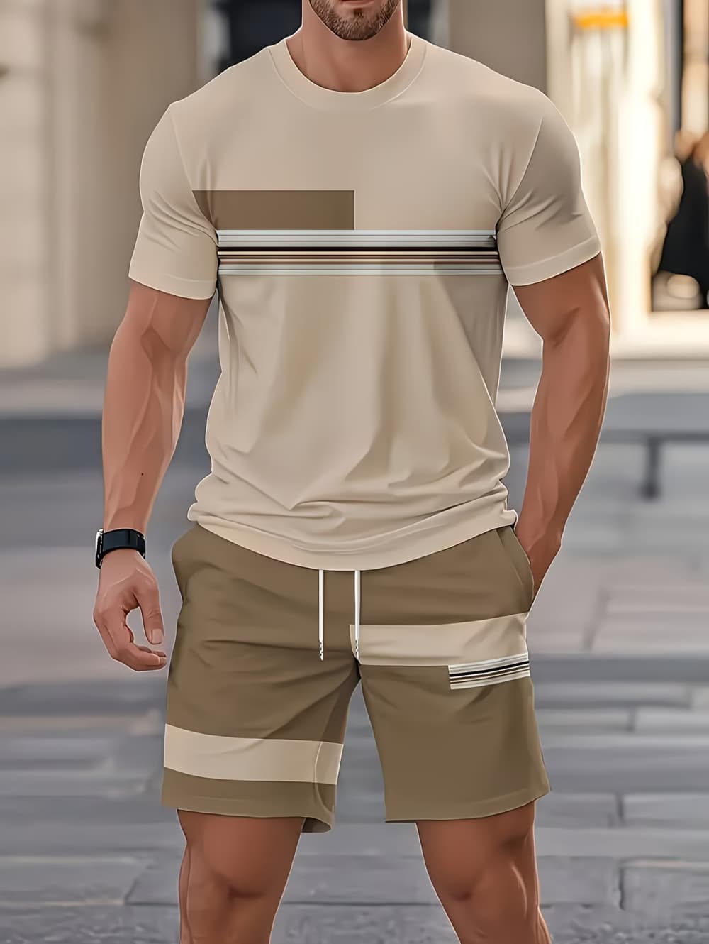 Men's Summer Sets Funny 3D Str - Men'S Fashion Advice review and price