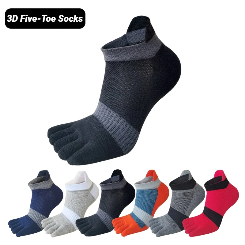 Man Toe Sport Socks Mesh Busin - Socks Ankle Men review and price