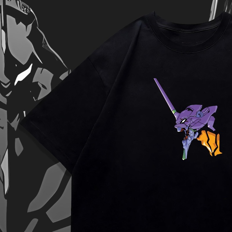 Anime Mecha Double Sided Print - Graphic Tee Oversized review and price