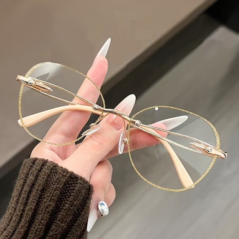 Fashion Round Anti Blue Light  - Mens Fashion Reading Glasses review and price