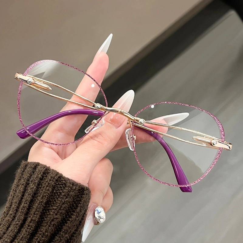 Fashion Round Anti Blue Light  - Mens Fashion Reading Glasses review and price