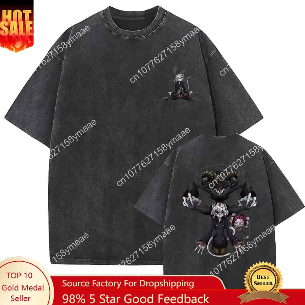 Vintage Washed Anime Hunter X  - Graphic Tee Oversized review and price