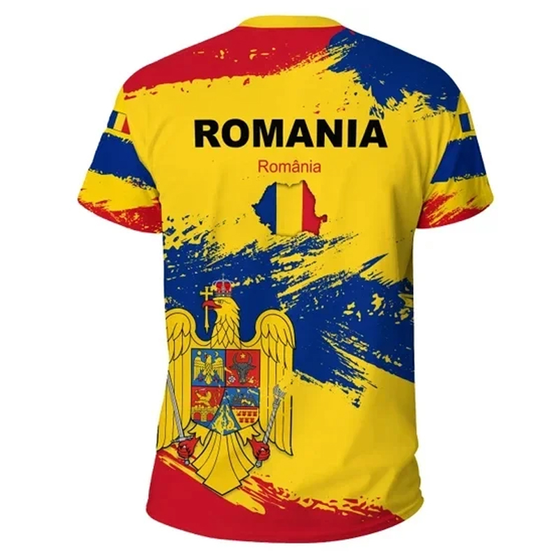 Romania Flag Graphic T Shirt f - Men Fashion Upper review and price