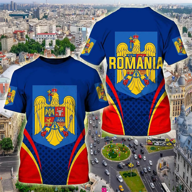 Romania Flag Graphic T Shirt f - Men Fashion Upper review and price