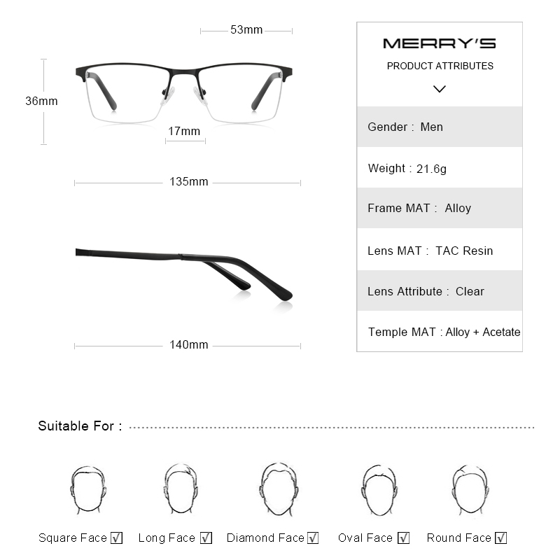 MERRYS DESIGN Men Prescription - Mens Fashion Reading Glasses review and price