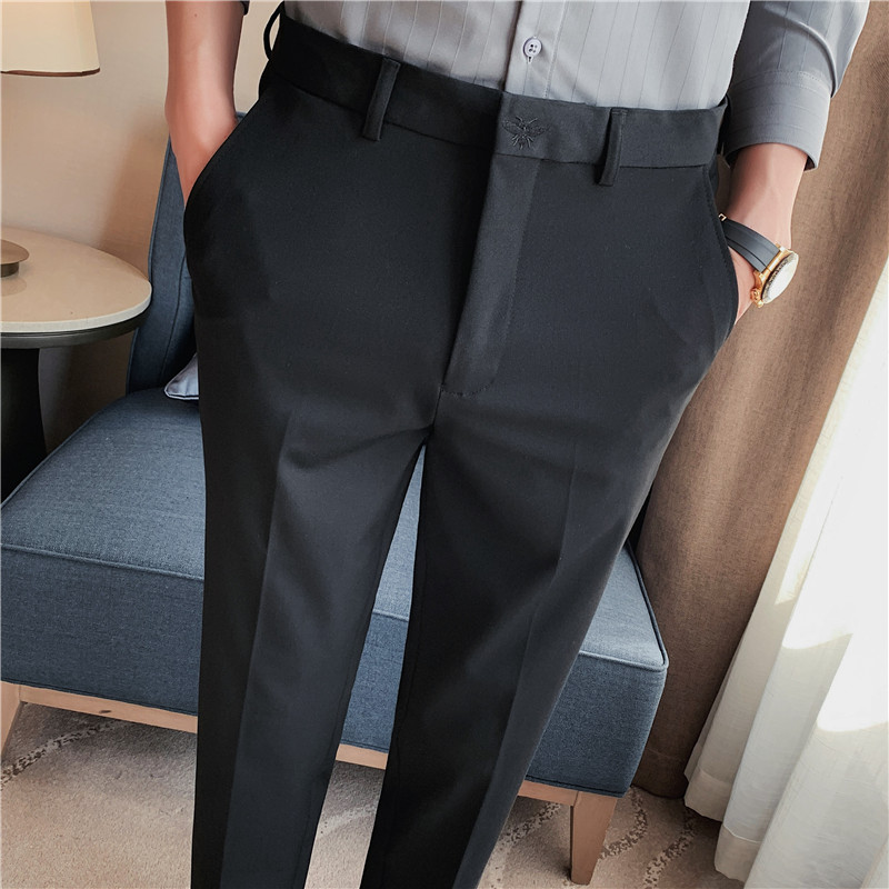 Autumn Mens Fashion Embroidere - Men'S Dress Pants Fashion review and price
