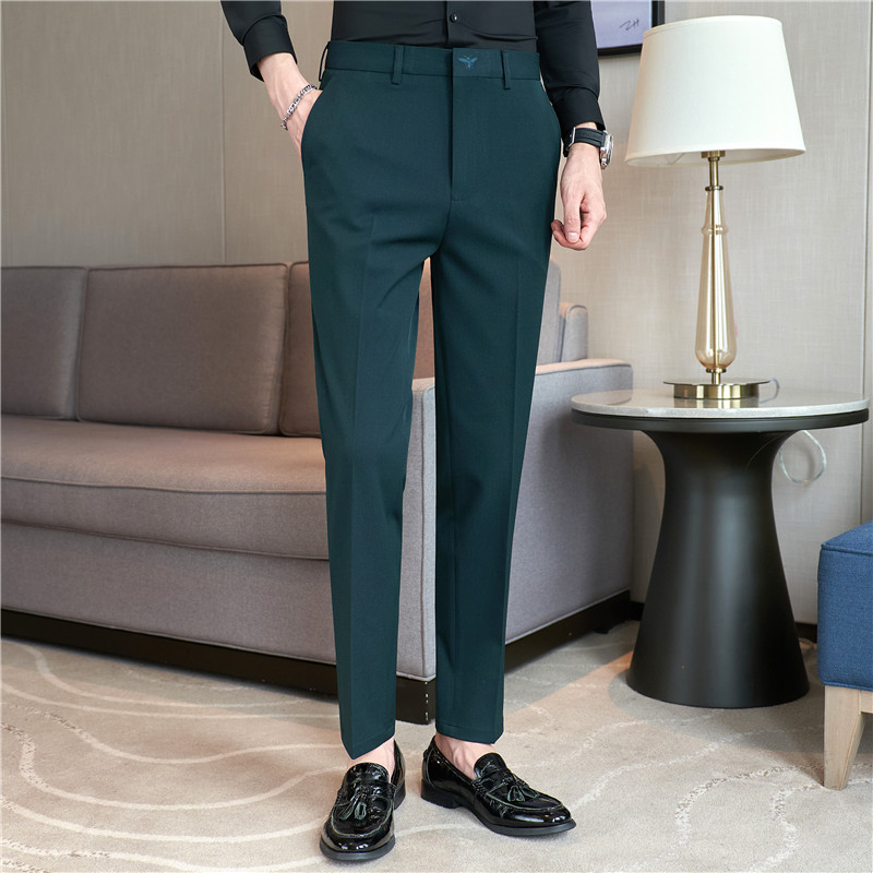 Autumn Mens Fashion Embroidere - Men'S Dress Pants Fashion review and price