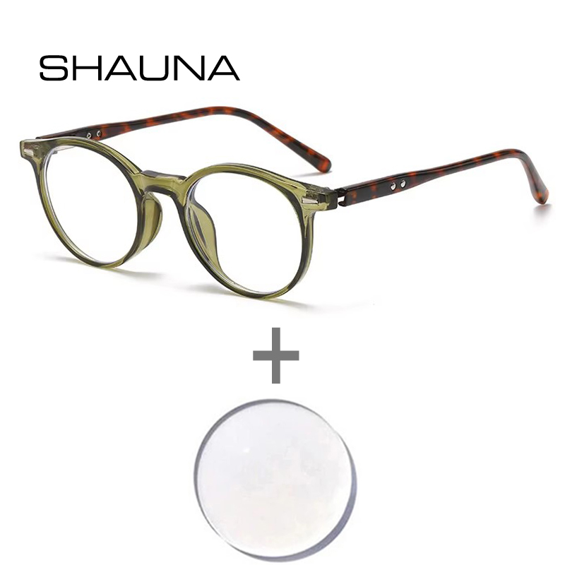 SHAUNA Retro Rivets Round Punk - Mens Fashion Reading Glasses review and price