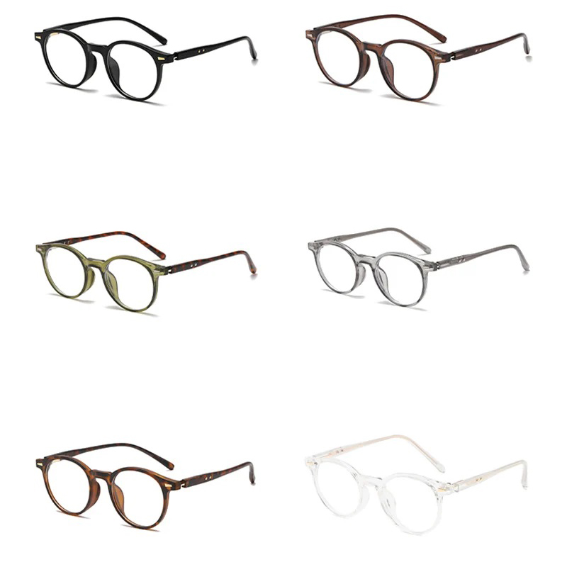 SHAUNA Retro Rivets Round Punk - Mens Fashion Reading Glasses review and price